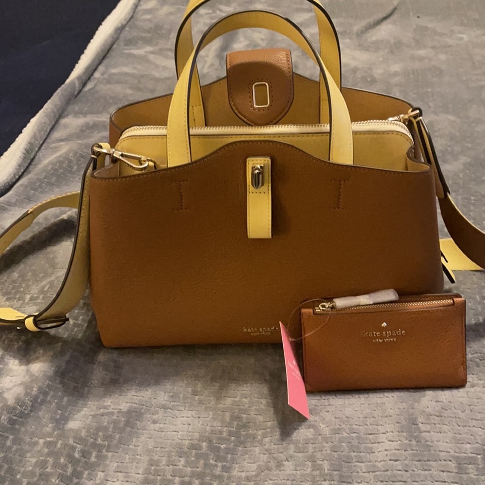 NWT Kate Spade Large Satchel w/Matching Wallet